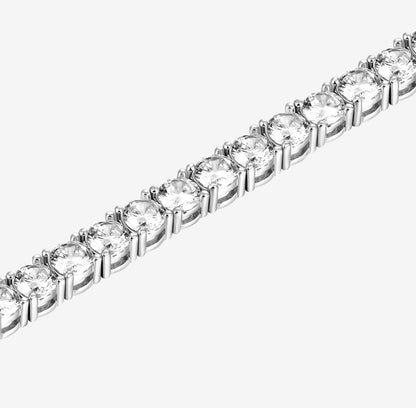 TENNIS BRACELET - [WHITE GOLD 5mm]