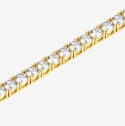 mens gold tennis bracelet