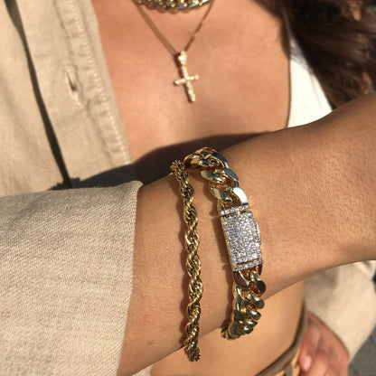 gold rope bracelet