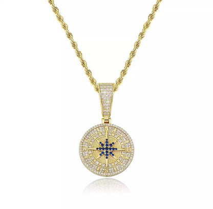 Compass Pendant Gold